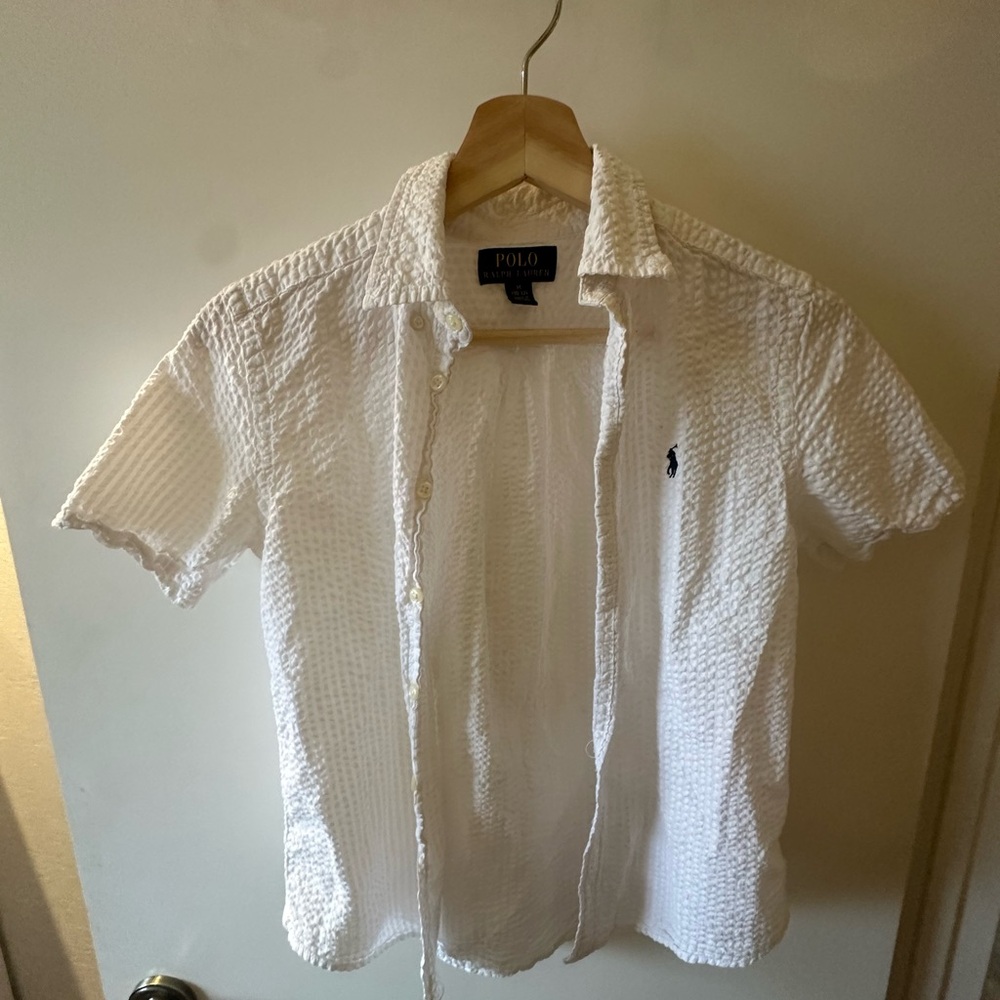 Polo by Ralph Lauren Textured Cream Shirt